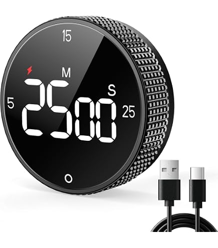 Amazon.com: Digital Magnetic Kitchen Timer for Cooking, Large LED