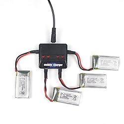 Cheerwing 4-in-1 Charger & 4pcs 3.7V 350mAh