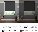 Funky Gadgets Dark Grey Thermal Blackout Roller Blind 120x165 cm view 8
