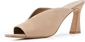 Vince Camuto Galeni Peep Toe High Heel Mules