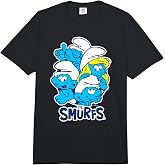 The Smurfs Group Picture Retro Cartoon Comfort Colors Adult Heavyweight T-Shirt