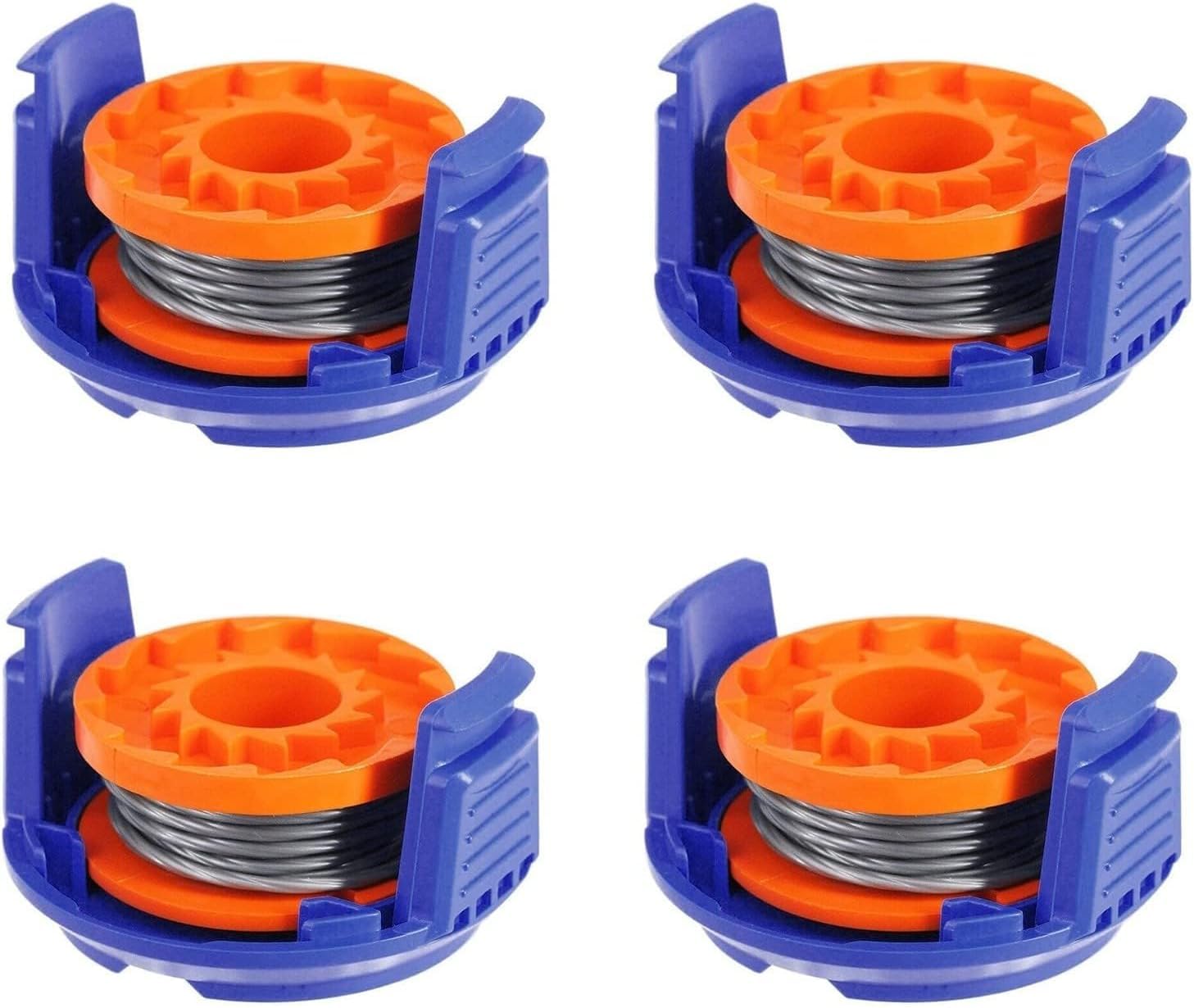 DRYFAL 4 PACK Trimmer Replacement Spool Line with Spool Cover For MacAllister MGTP18Li 1.5mm 1x2.5m Strimmer
