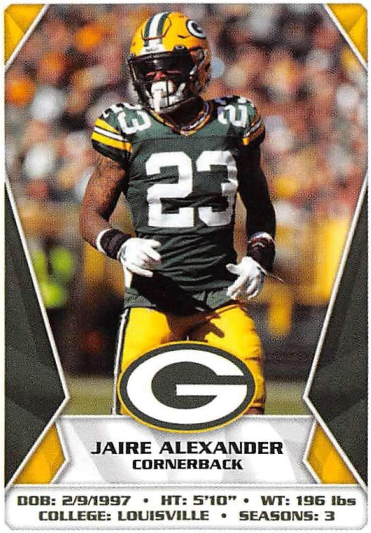 Amazon Com 2020 Panini Nfl Stickers Football 402 Jaire Alexander Green Bay Packers Official 1 5 X 2 5 Inch Album Sticker Collectibles Fine Art