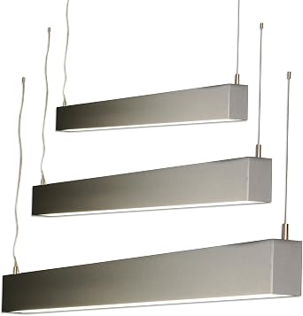 Luminaire Suspendu A Pendule Lampe De Bureau Office Argent Avec Ballast T5 Lm 230 V Amazon Fr Luminaires Et Eclairage