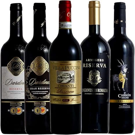 Amazon Co Jp 長期熟成 レゼルヴァ飲み比べ ソムリエ厳選ワインセット 赤ワイン 750ml 5本 食品 飲料 お酒 Amazon Co Jp 長期熟成 レゼルヴァ飲み比べ ソムリエ厳選ワインセット 赤ワイン 750ml 5本 食品 飲料 お酒
