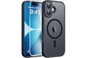 FNTCASE for iPhone 17 Phone Case: Magnetic Translucent Matte [Full Covered Camera Protection] [Screen Protector] Military Gra