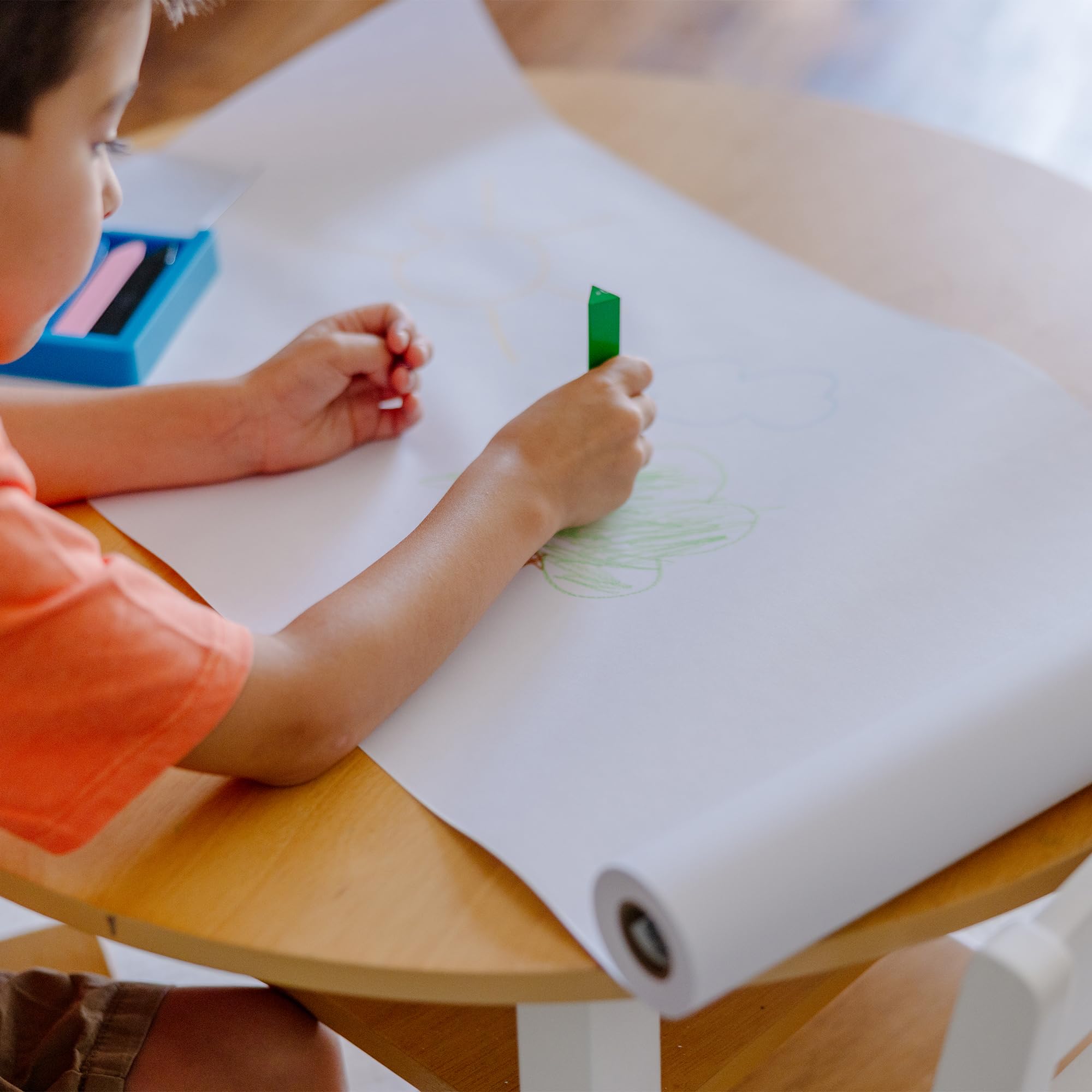 Melissa & Doug Deluxe Easel Paper Roll Replacement (17 inches x 75 feet) - 3-Pack - FSC Certified