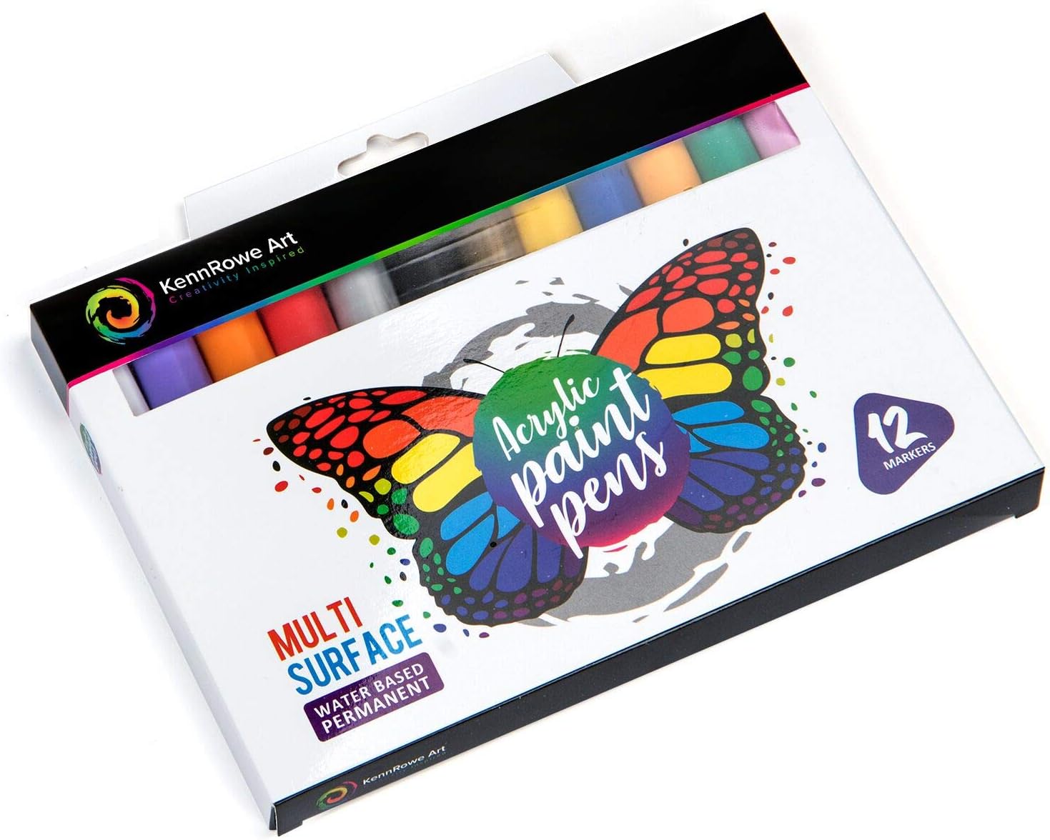 KennRowe Art Acrylic Paint Marker Kit Box Set Contains 12