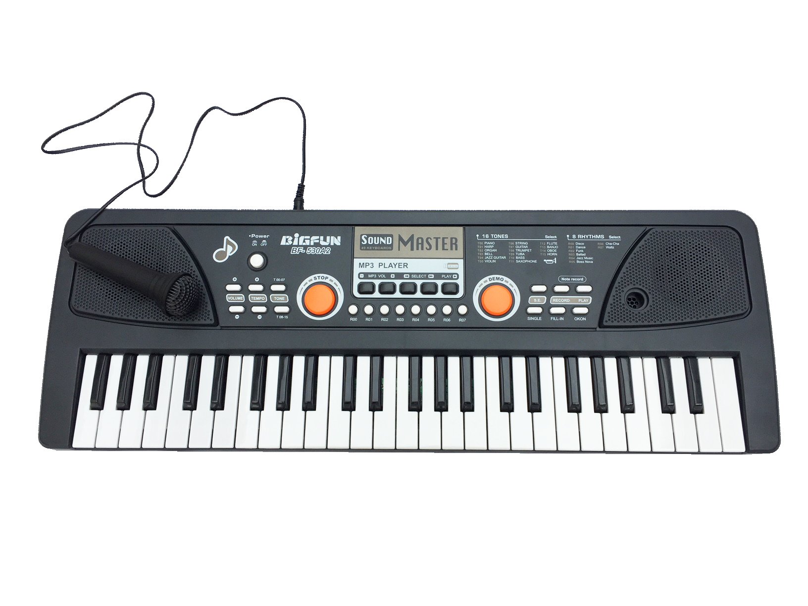 HTUK Children Electronic Keyboard Set With Microphone Great Musical Combo Set Toy 49 Keys Perfect Present