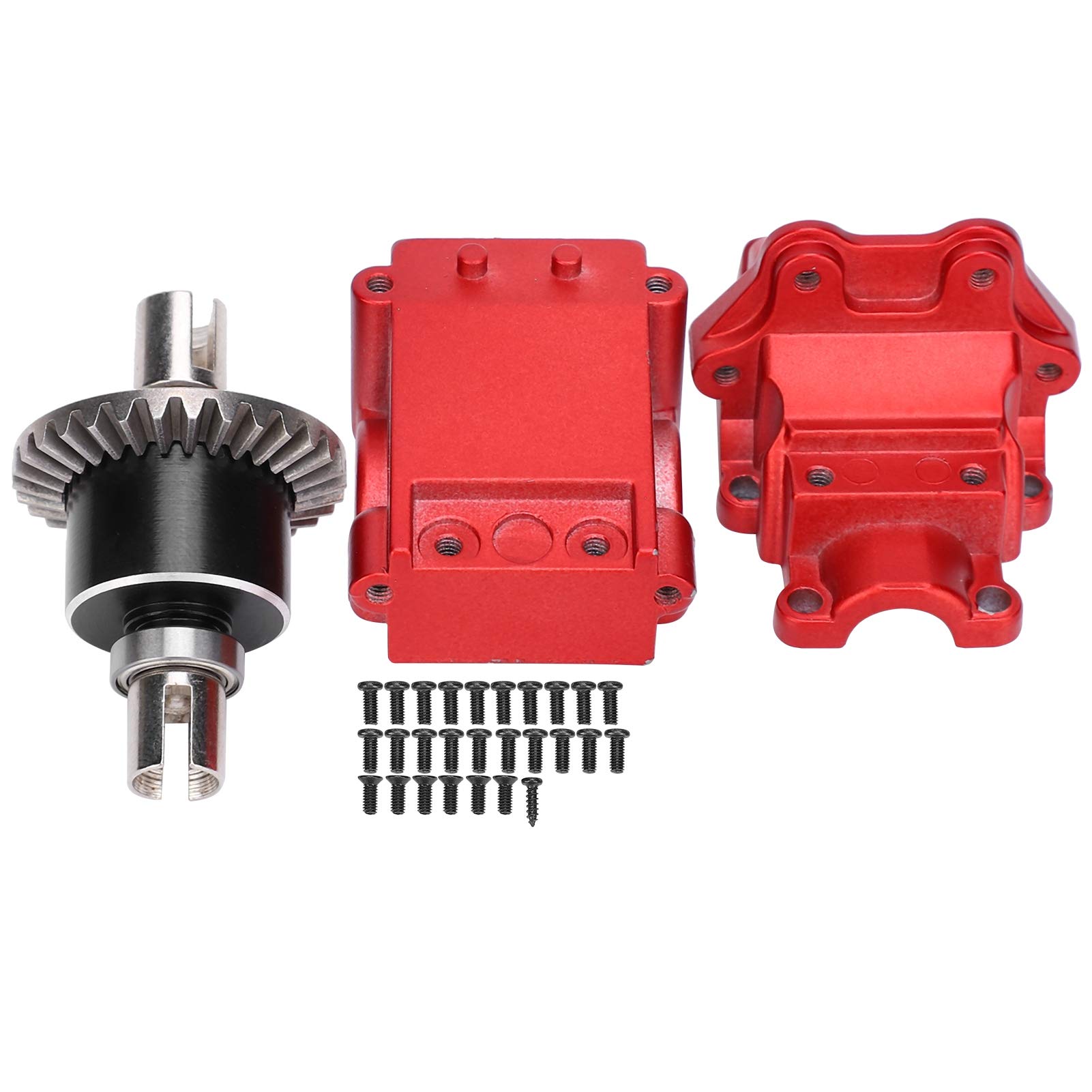 RC Gear Box with Metal Differential Kit, RC Metal Differential RC 1/14 Gear Box RC Accessory Compatible for WLtoys 144001 1/14 Remote Control Car