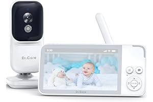 Dr. Care NeoView Video Baby Monitor -3.5” Screen, 2-Way Audio, Video Loop Recording, Night Vision, Real-Time/VOX Monitoring, 