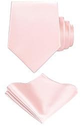 TIE G Solid Satin Woven dyed Color Formal Black