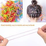 Hanyousheng Elastic Hair Bands 1500 Pcs Mini Multicolored Small Rubber Elastics view 5