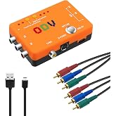 Mcbazel ODV-II Component/AV/CVBS/S-Video to Component Converter for Retro Gaming Console, Not Compatible with RGB Signals