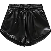 Girls Metallic Shorts Sparkle Hot Pants Shiny Dance Outfits Atletic Short Pants