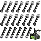 20 PCS Snow Blower Shear Pin Set ASP2400D Compatible with E-GO Power 24-inch & 28-inch 2-Stage Snow Blower SNT2800, SNT2807, 