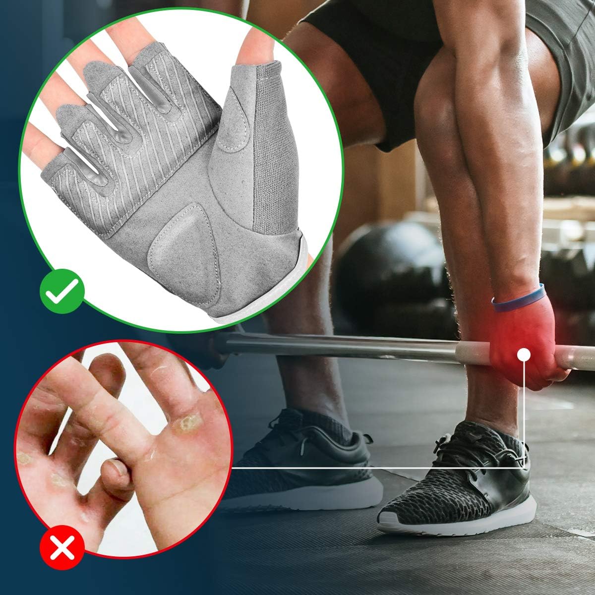 Seektop Gym Gloves Workout Gloves Weight Lifting Gloves for Men, Women's Exercise Gloves for Powerlifting, Gym, Full Palm Protection, Breathable & Non-Slip : Sports & Outdoors
