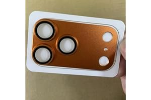 for iPhone 17 Pro Max Camera Lens Protector Matte Solid Color 9H Tempered Glass Protective Anti-Scratch Film Screen Cover (Or