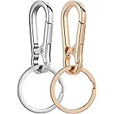 Wikavanli Metal Keychains Keyring Key Chain Ring Clip Holder Organizer for Home Car Keys Key Finder Women Men