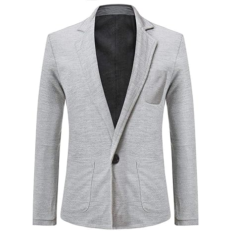 JYJM Herren Anzug Herren Anzugjacke Herren Jacket schwarz Herren Sakko Blazer Passender beiläufiger EIN Knopf Cardigan Strick
