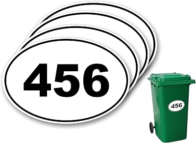 Stickers Limited Personalised Wheelie Bin Stickers Pack 4 150x100 mm