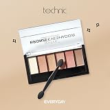Technic Bronze Eyeshadow Palette - 6 Pigmented Shimmer Shades 7.2g view 3