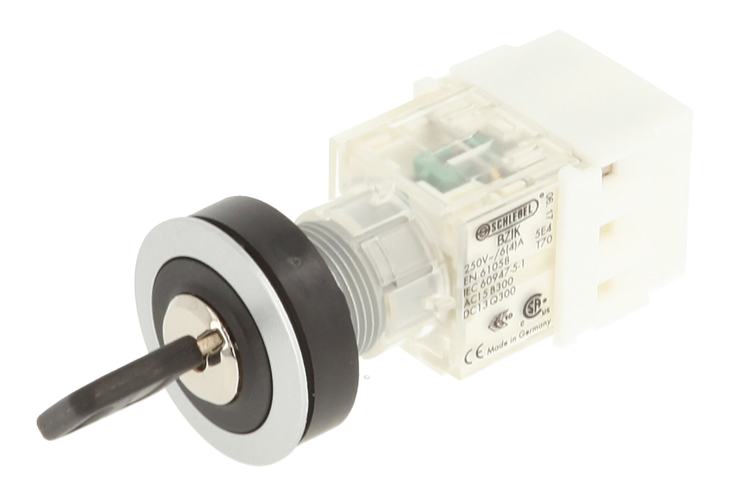 Club 23.001.438 Key Switch rastend/2 Positions Contact Transmitter 1 Button Contacts, SCREW TERMINALS – Metallic (Pack of 2)