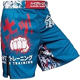 Hardcore Training Fight Shorts Anime Men's Boxing MMA Combat BJJ Grappling Fitness Muay Thai Kickboxing No Gi