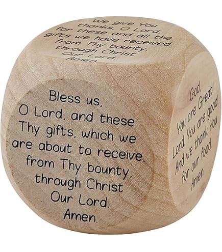 Amazon.com: Wooden Prayer Cube Bedtime Prayers for Children and