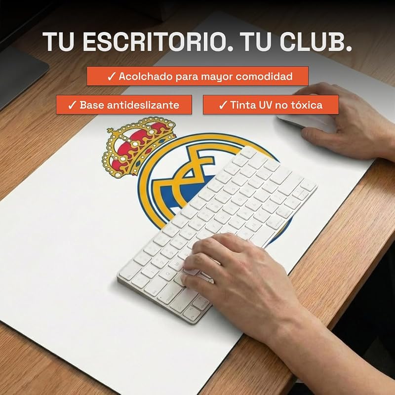 Real Madrid Alfombrilla Escritorio XXL 43x90 cm - Oficial