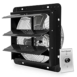 VENTISOL 12 Inch Shutter Exhaust Fan With Variable