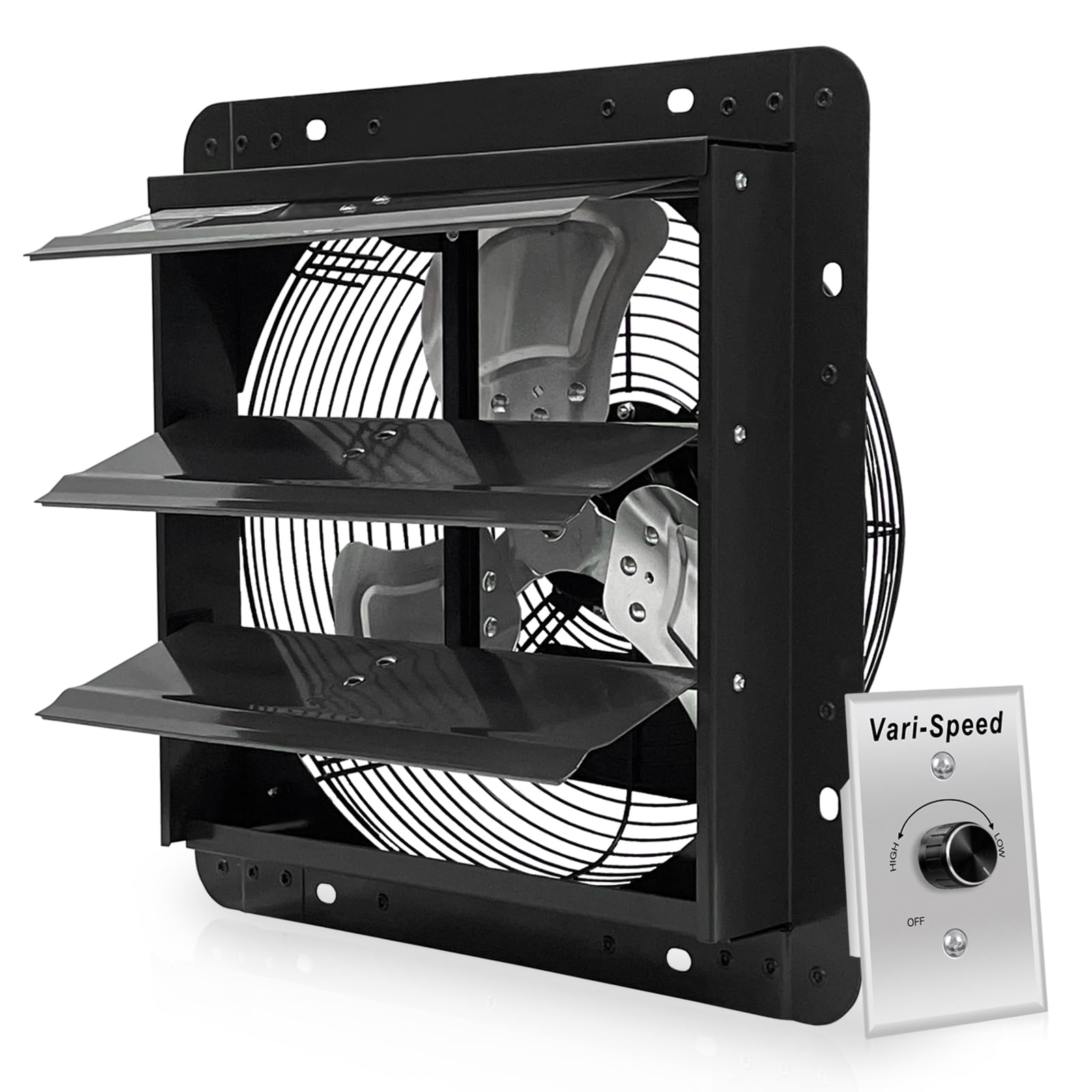 VENTISOL 12 Inch Shutter Exhaust Fan With Variable