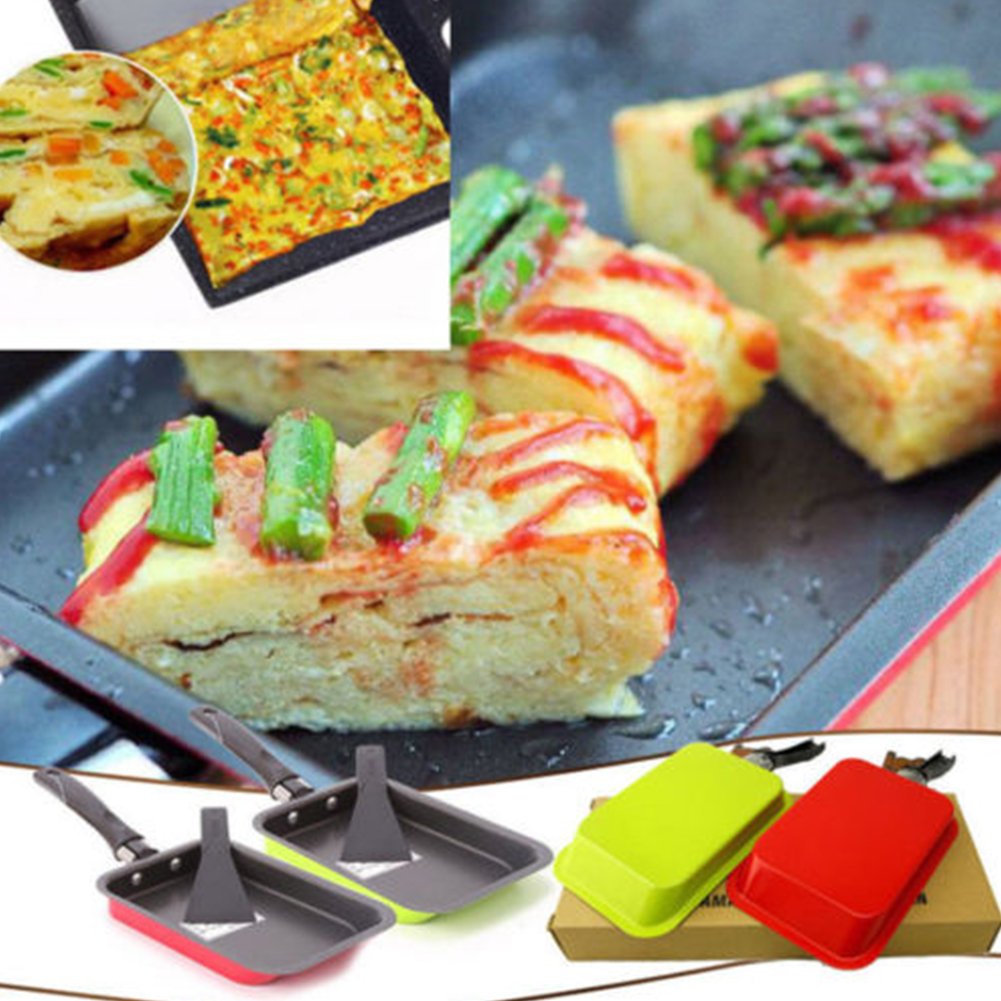 1PC NonStick Square Frying Pan Japanese Omelette Pan Frying Pan Mini