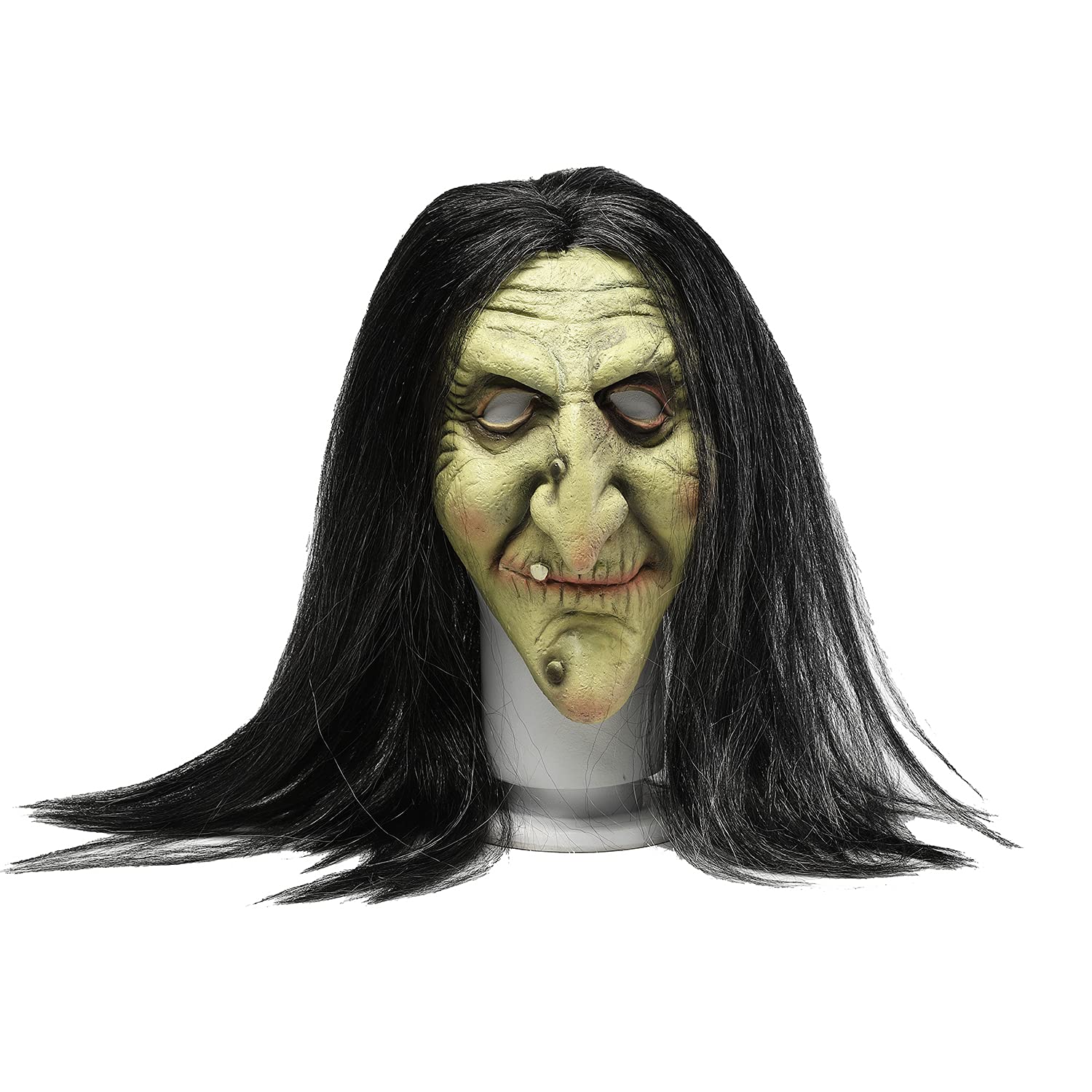 Halloween Old Woman Mask,Costume Party Creepy Scary Decoration Props