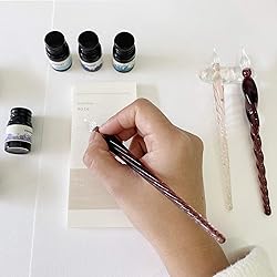 Joi-Fun Glass Dip Pen and Ink Set, Glass