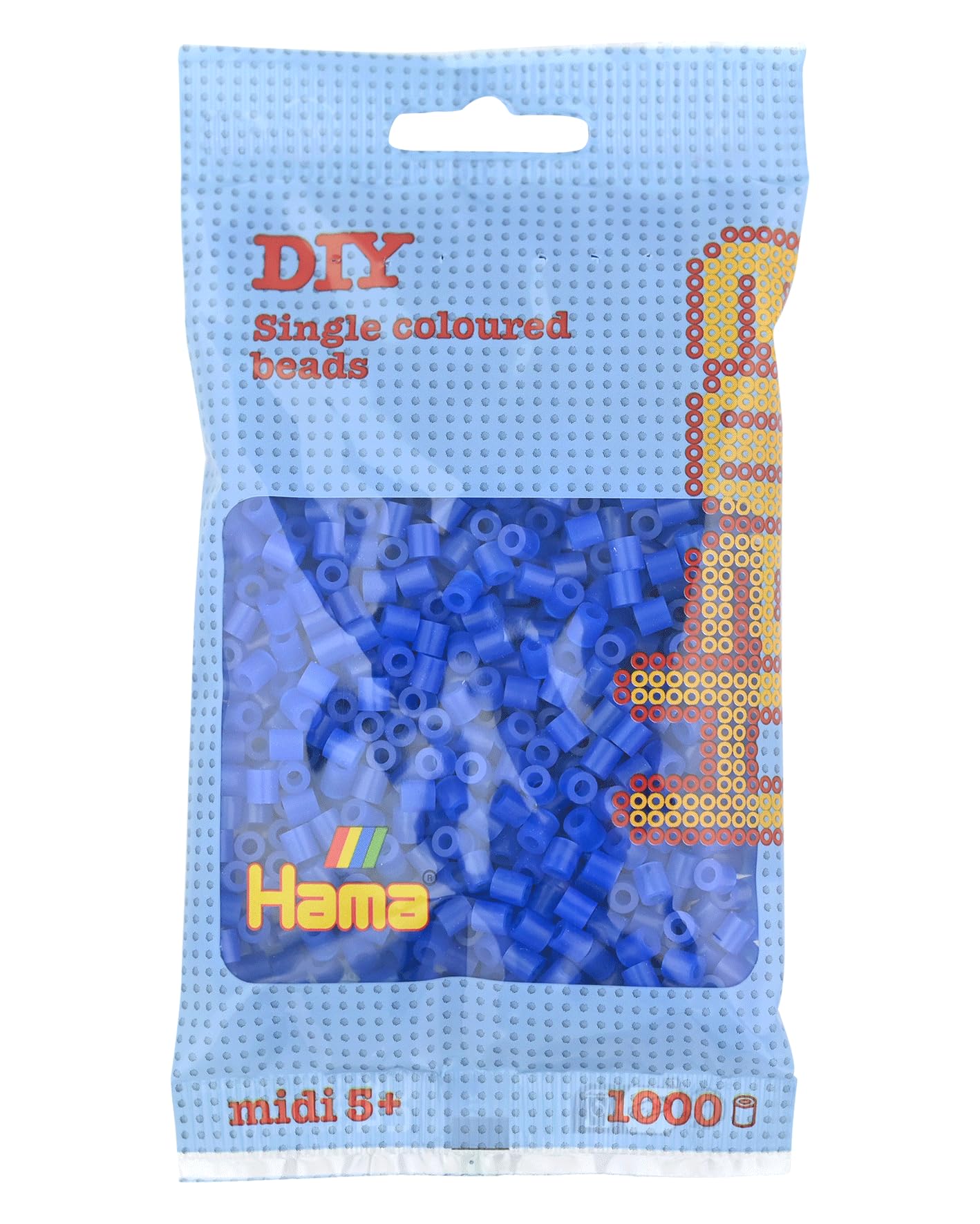 Hama 207-36 Beads - Neon Blue (1000 Midi Beads) — image 1