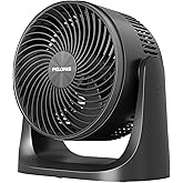 Pelonis 3 Speed Small Room Air Circulator Fan with 7-inch Blade, Table Fan with 100° Adjustable Head Tilt - Desktop Fan for Bedroom,Dorm and Office - Ventilador for Air Conditioner and Heater, Black