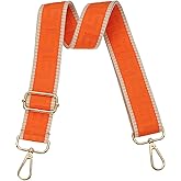 PATIKIL Purse Strap, Adjustable Crossbody Bag Straps Wide Shoulder Strap Universal Replacement Shoulder Bag Belt for Women's Handbags Canvas Satchels Bag Backpack, Orange