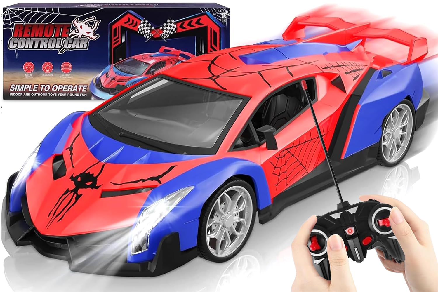 HATFRYF RC Cars, Remote Control Car, Toy Car, Children's Remote Control Car, Cool RC Race Cars, Model Toy for Boys - Driftable, Gifts for Kids Boys