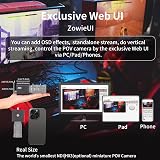 zowietek 4K NDI HX3 POV Box Camera PoE HDMI SDI RTSP RTMP SRT Live Streaming view 5