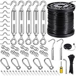 BLIKA String Light Hanging Kits, 250FT Coated