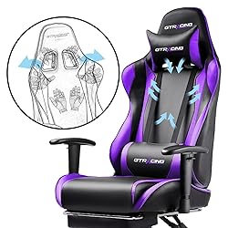 GTRACING Gaming Chair with Footrest, Ergonomic