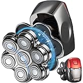 Head Shavers for Bald Men Upgraded Detachable Magnetic Head Shaver - IPX7 Waterproof Wet or Dry Electric Razor for Men - 7D LED Display Rechargeable Shaving Grooming Kit with Type-C Charge