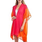 YLhighton Women’s Beach Kimono Coverup Sheer Chiffon Cover Ups Swimwear Cardigan Summer