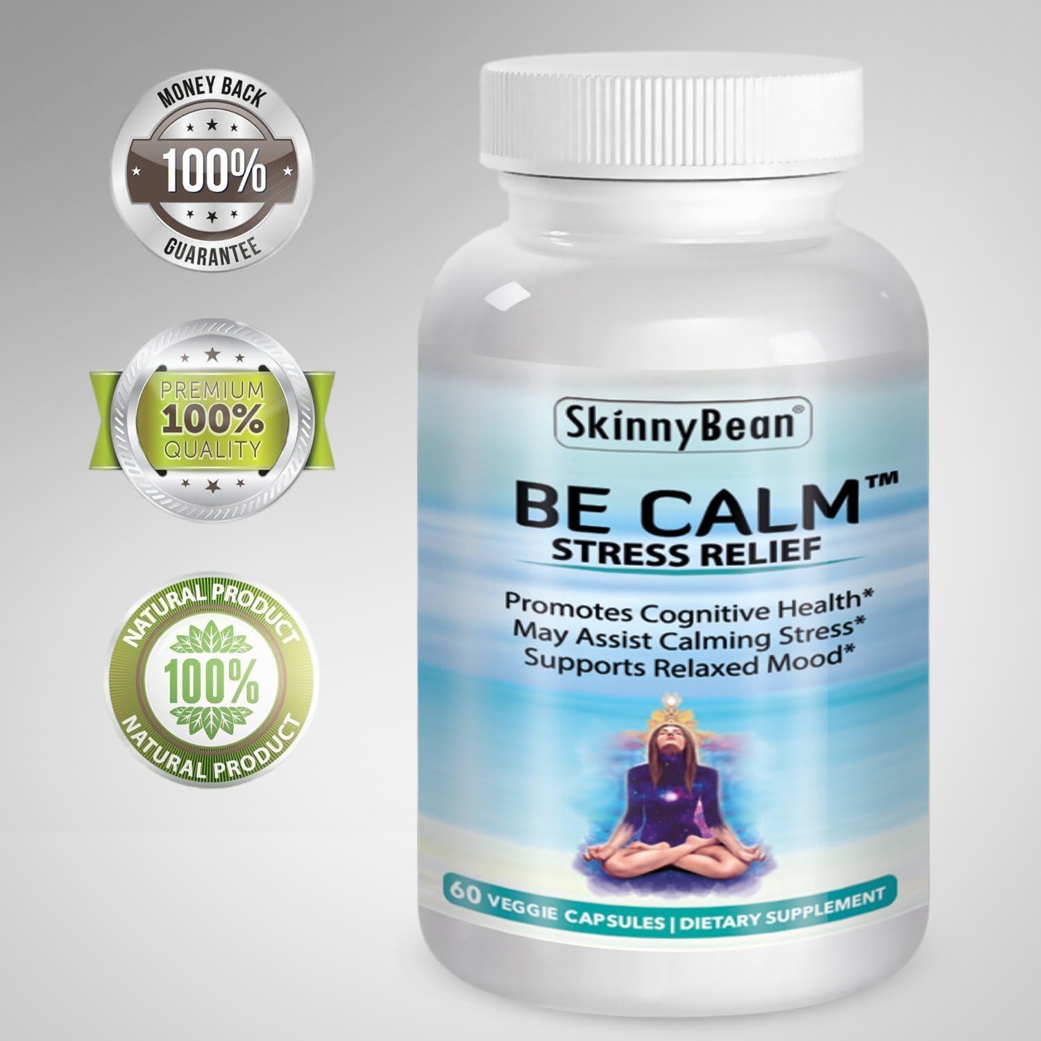Skinny Bean® BE Calm™ Stress Relief Formula Anxiety Supplement