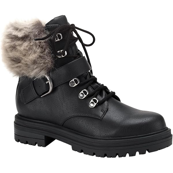Amazon.com | Sun + Stone Womens Sheilaa Combat & Lace-Up  display picture 1