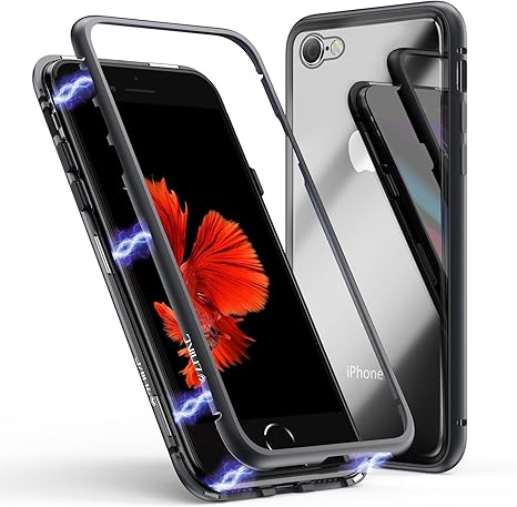 Funda Doble Hibrida para IPHONE 6 6S ROJO Cristal Templado Antigolpes