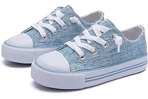 The Fashion Supply Toddler Canvas Shoes for Girls & Boys - Breathable & Comfortable Boys & Girls Canvas Shoes for Toddlers