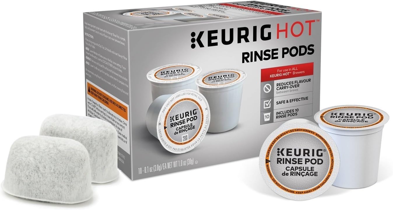 Descaling and Maintenance Kit for Keurig Brewers - Includes 10 Rinse Pods Plus 2 Water Filters