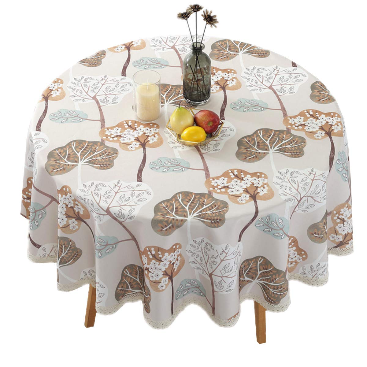 Best round dining table cloth 43′